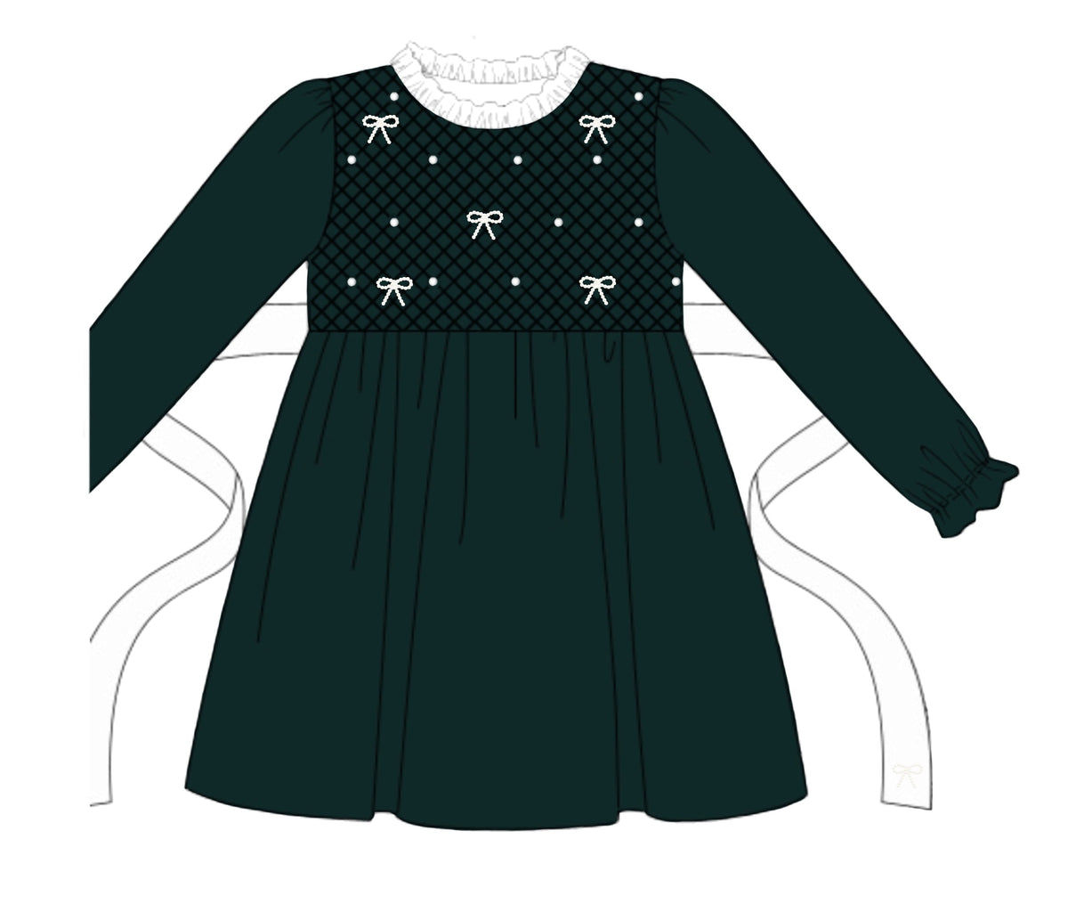 PO53 Velvet & Pearls Dress