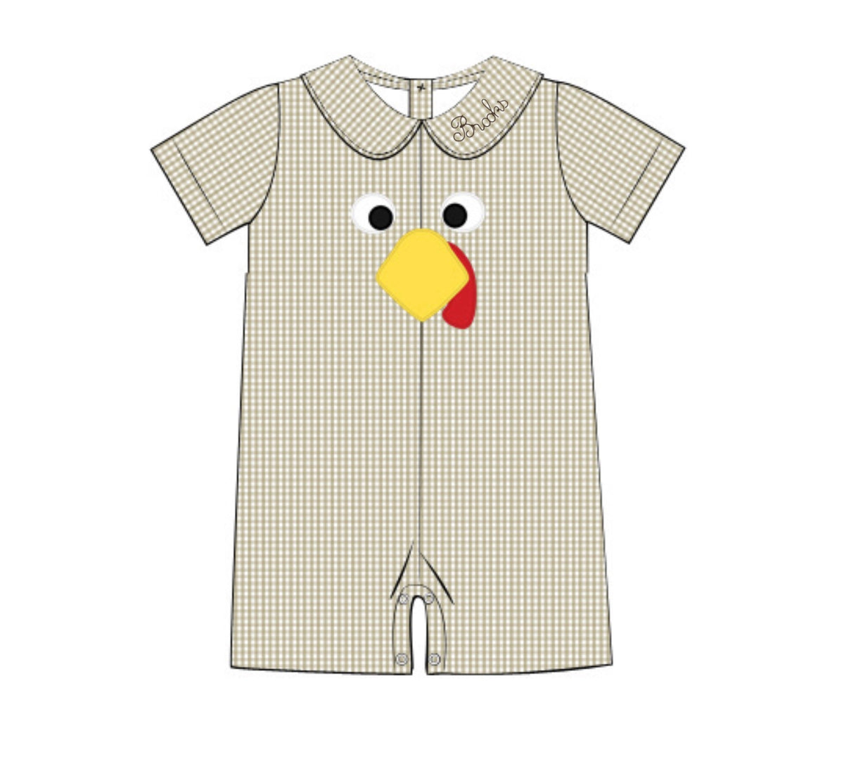 PO53 Little Turkeys Romper
