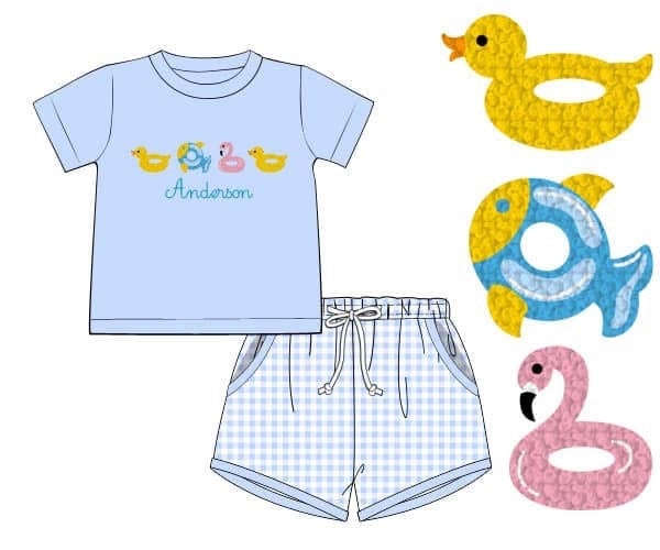 PO48 Sweet Summertime Boy Short Set