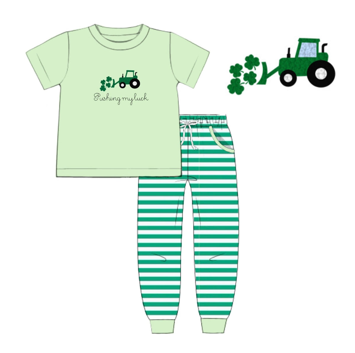 PO44 Lucky Stripes Jogger Set