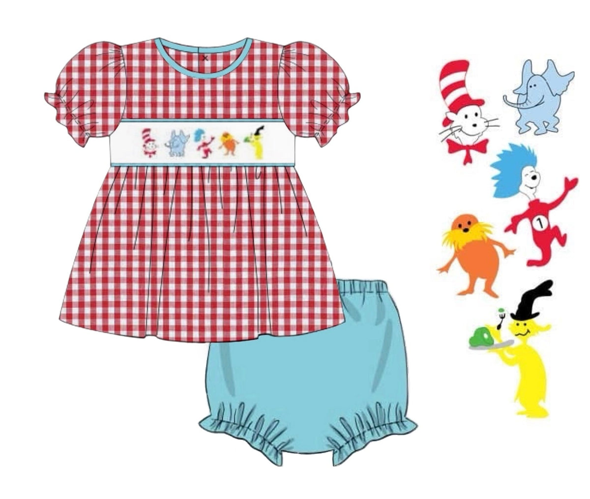 PO44 All Things Seuss Bloomer Set