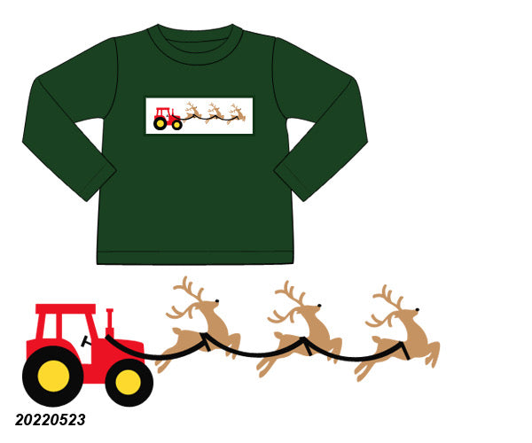 Boys Tractor Sleigh Shirt