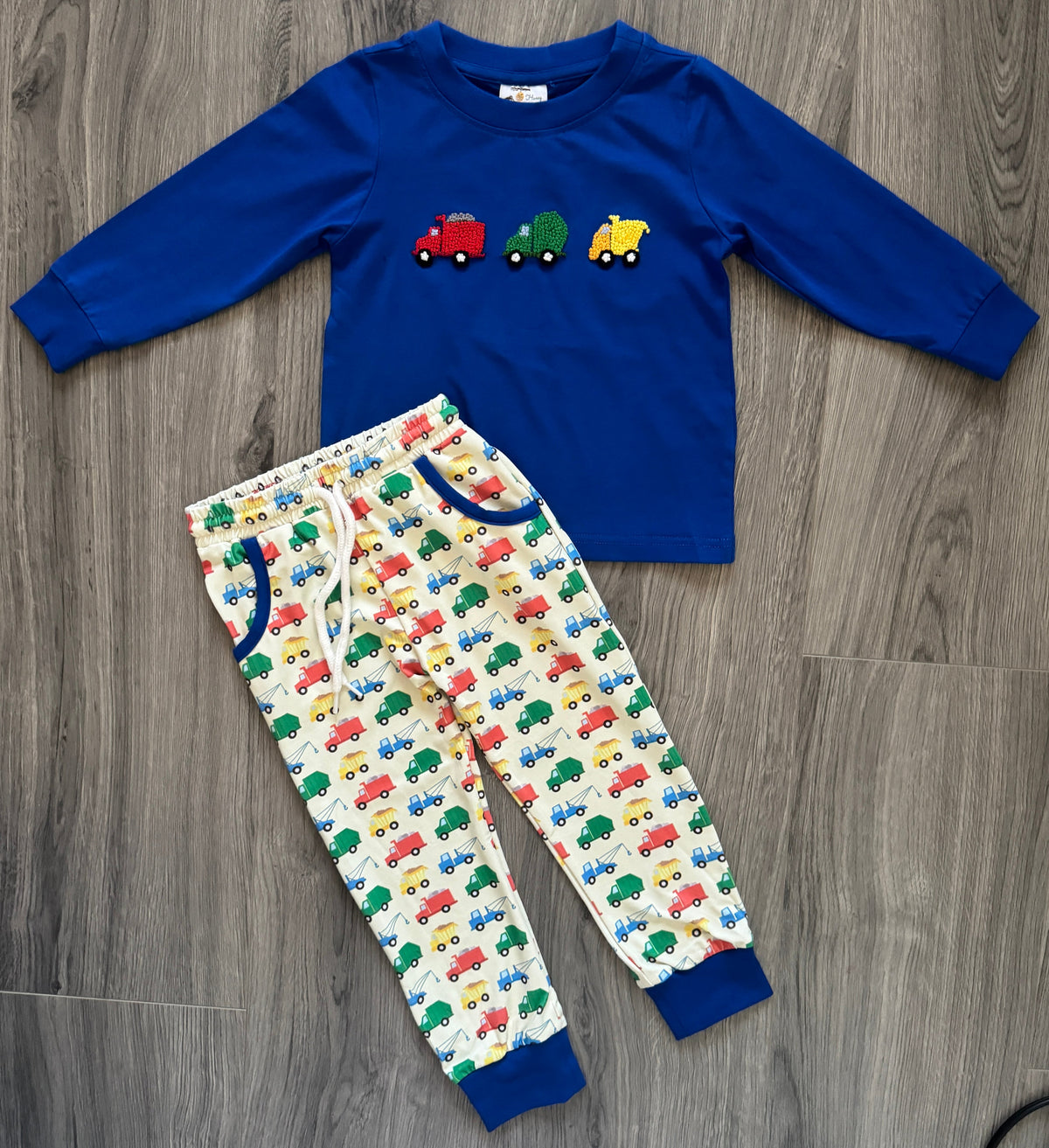 French Knot Trucks Jogger Set